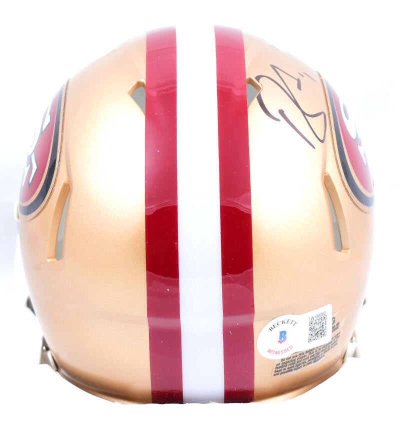 Brandon Aiyuk Signed San Francisco 49ers Mini Helmet - Black