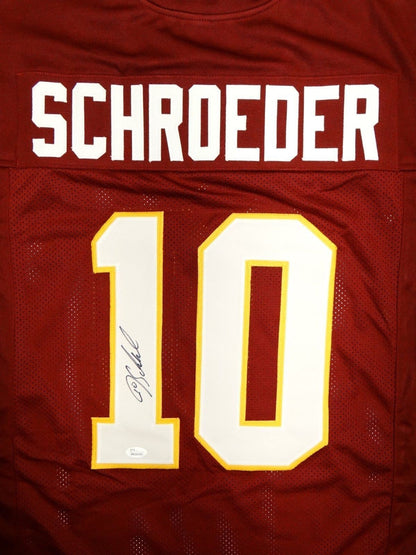 Jay Schroeder Signed Maroon Custom Football Jersey