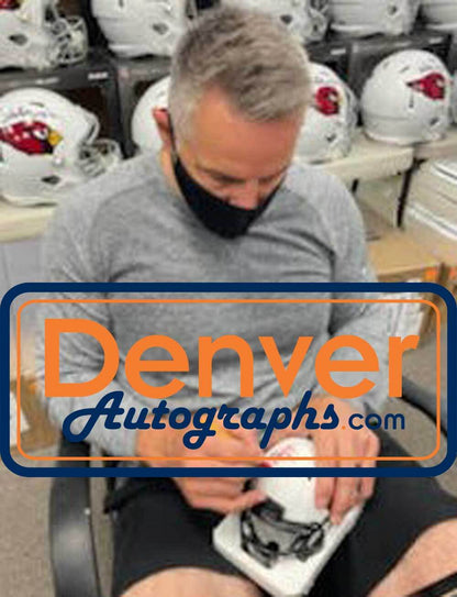 Kurt Warner Signed Arizona Cardinals Lunar Speed Mini Helmet Beckett BAS