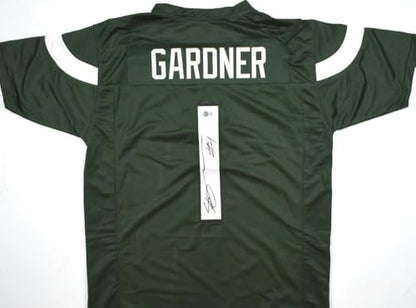 Sauce Gardner Autographed New York Jets Style Green Custom Jersey