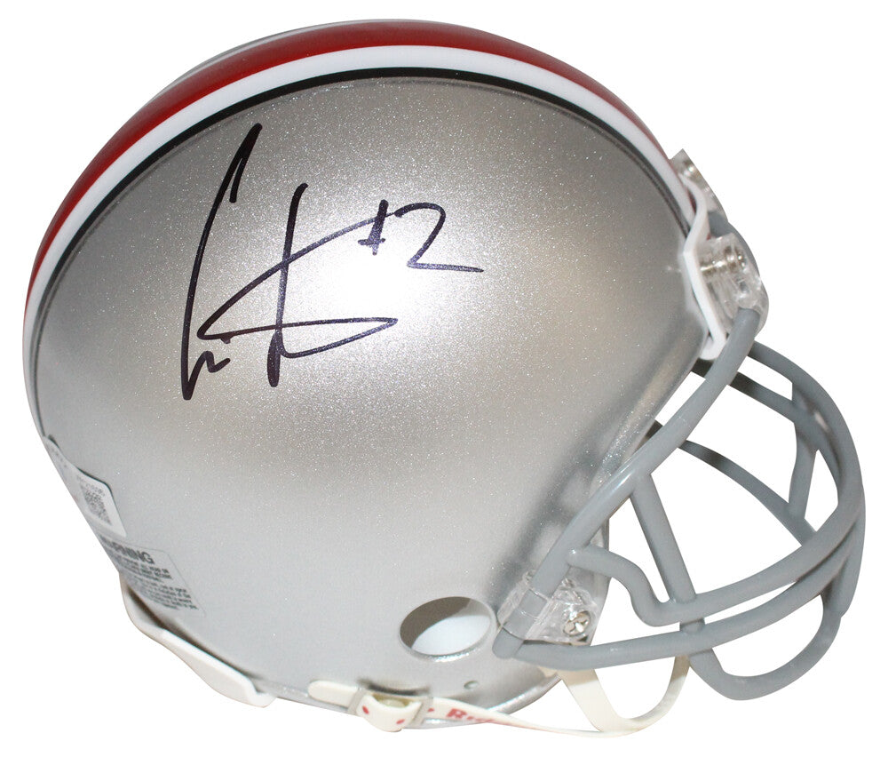 Cris Carter Signed Ohio State Buckeyes VSR4 Mini Helmet (Beckett)