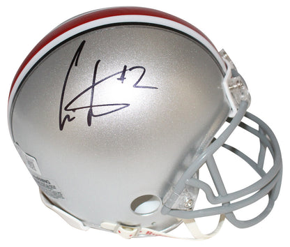 Cris Carter Signed Ohio State Buckeyes VSR4 Mini Helmet (Beckett)