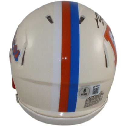 Bo Nix Signed Denver Broncos Retro Mini Helmet