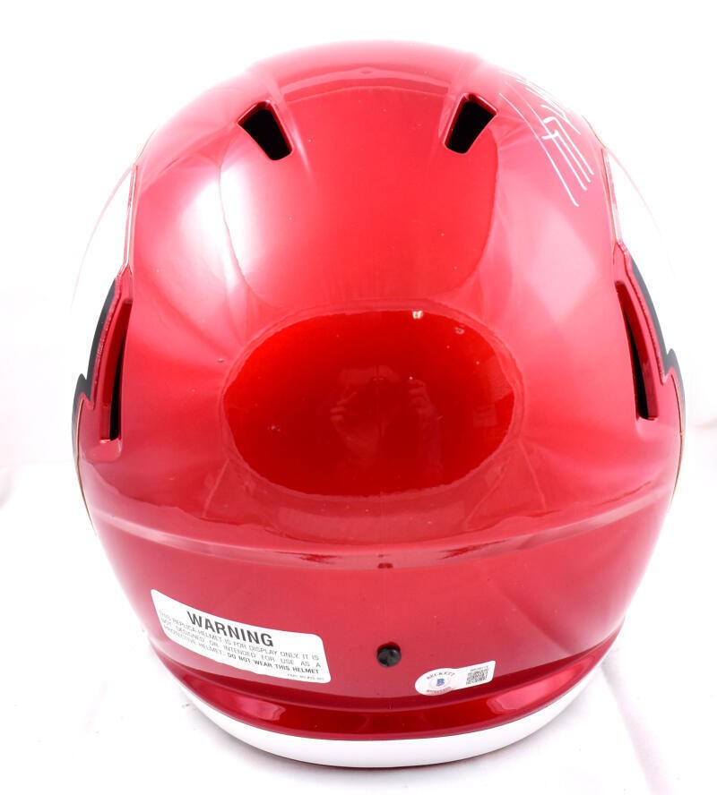 JJ Watt Signed Wisconsin Badgers Full Size Flash Speed Helmet
