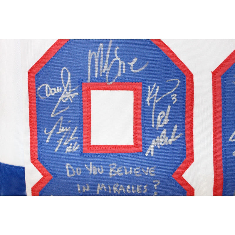 1980 USA "Miracle on Ice" Team Multi-Signed White Hockey Jersey (18 Sigs)