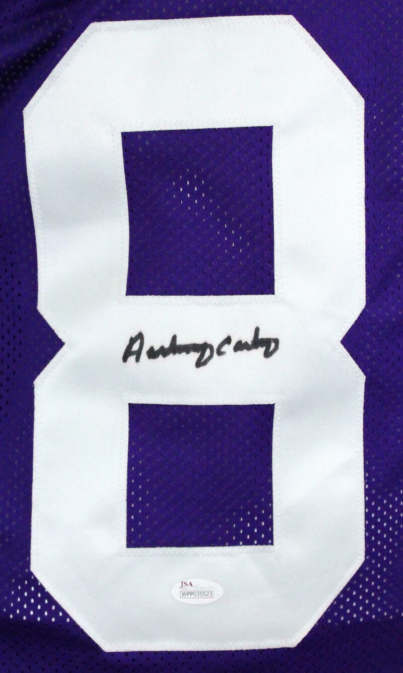 Anthony Carter Autographed Minnesota Vikings Custom Purple Jersey