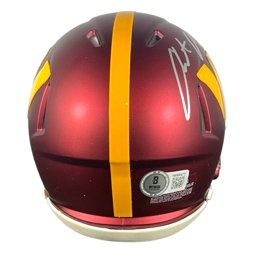 Austin Ekeler Signed Washington Commanders Speed Mini Helmet Beckett COA