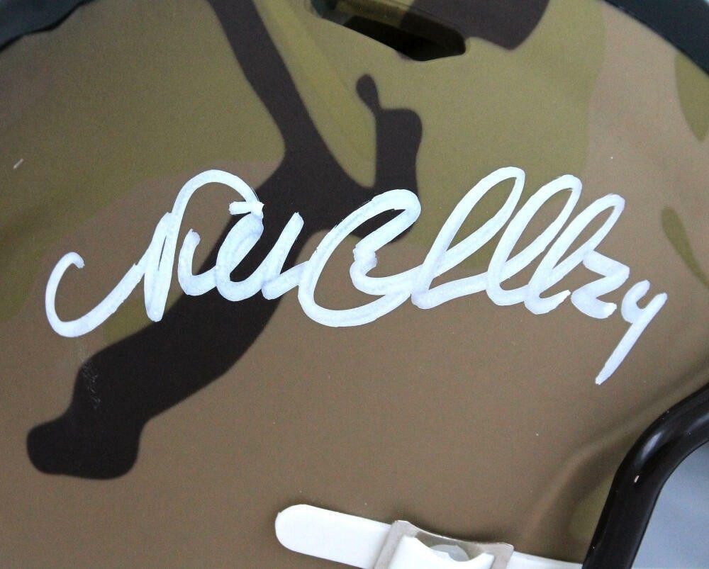 Nick Chubb Signed Cleveland Browns Camo Speed Mini Helmet