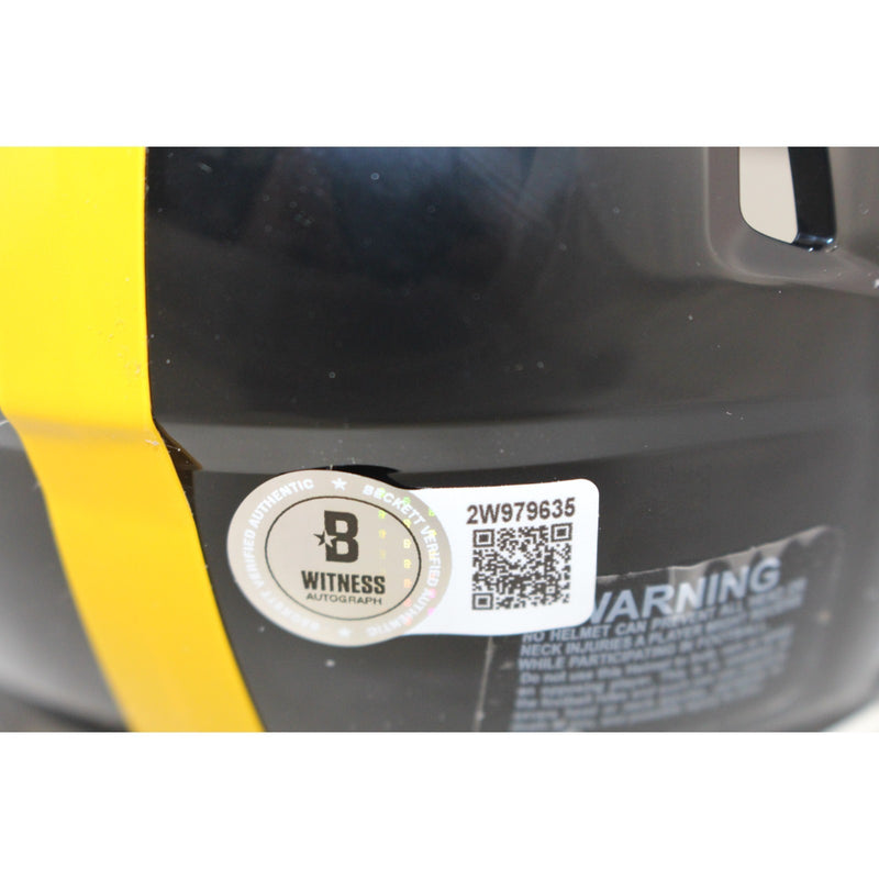 Pat Freiermuth Pittsburgh Steelers Autographed Mini Helmet BAS Witness
