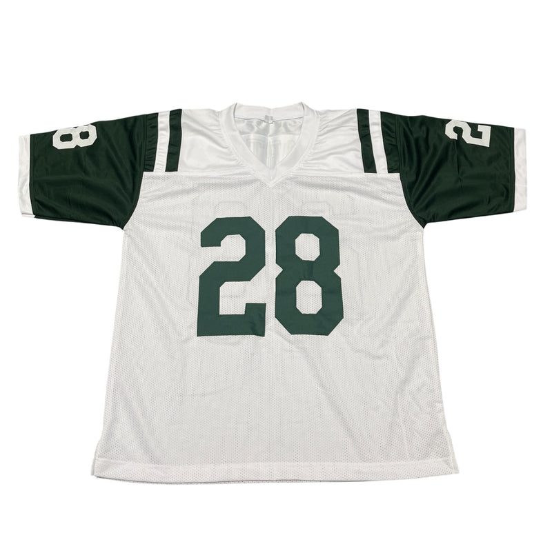Curtis Martin New York Jets Signed Custom White Football Jersey PSA COA