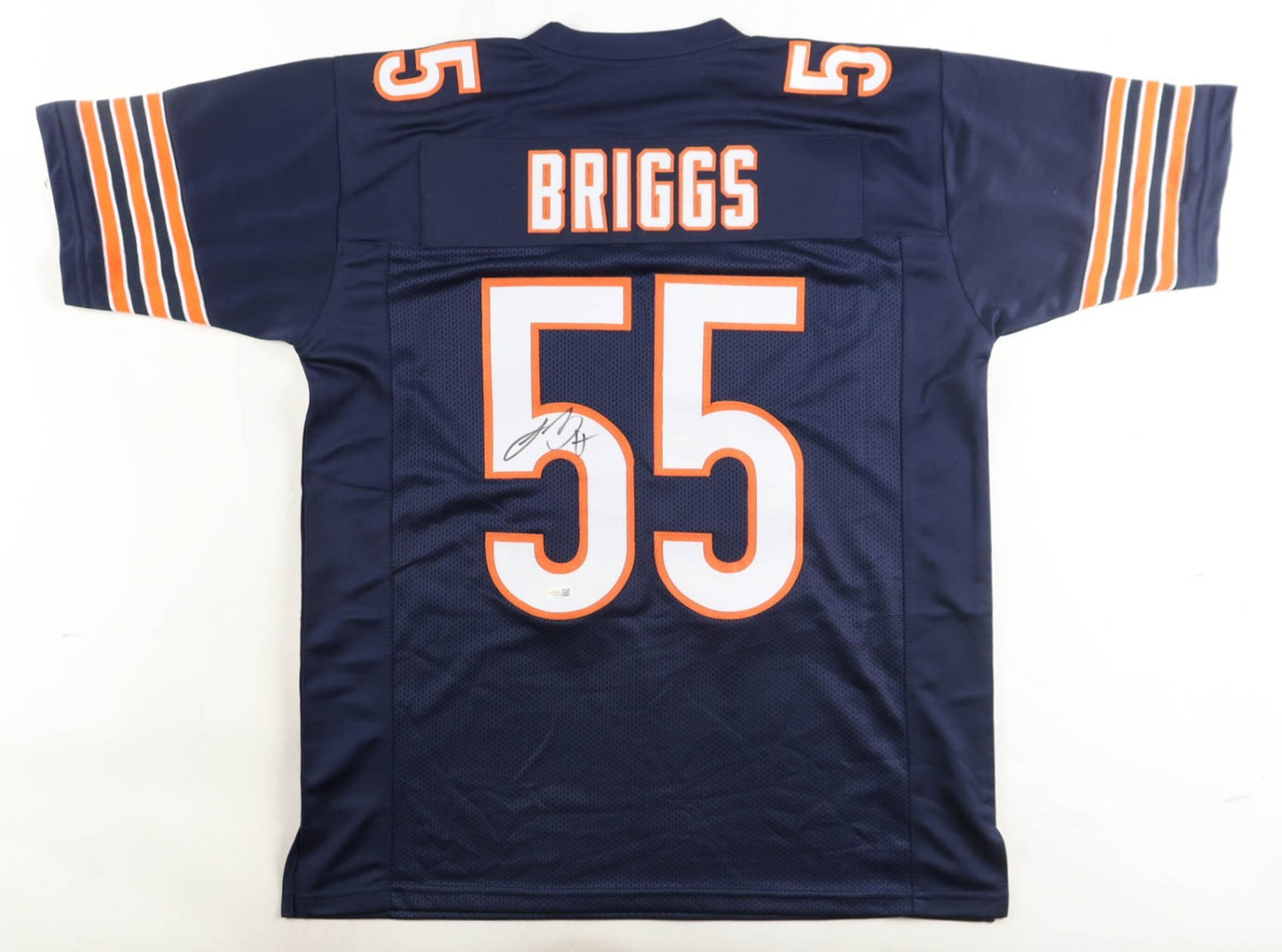 Lance Briggs Signed Chicago Bears Custom Blue Football Jersey