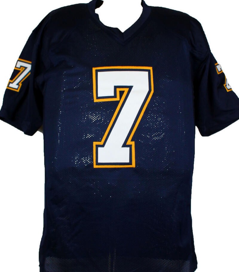 Doug Flutie Signed San Diego Chargers Dark Blue Custom Jersey