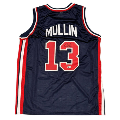 Chris Mullin Signed USA Basketball Custom Jersey (Beckett COA)