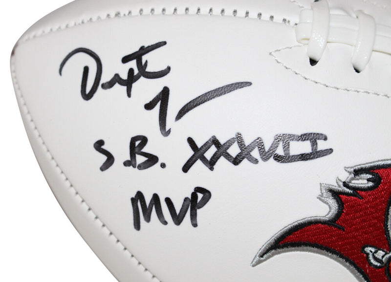 Dexter Jackson & Brad Johnson Signed Tampa Bay Buccaneers Logo Football