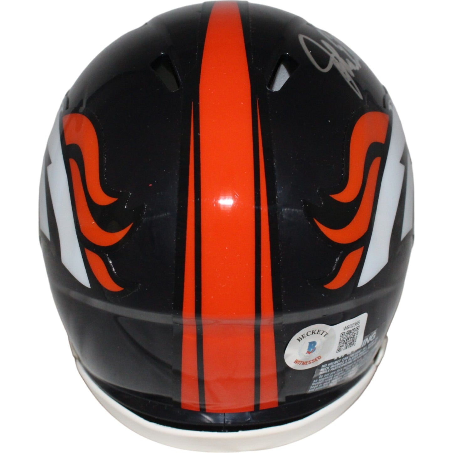 John Elway Denver Broncos Autographed Mini Helmet (Beckett BAS)