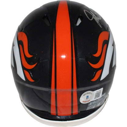 John Elway Denver Broncos Autographed Mini Helmet (Beckett BAS)