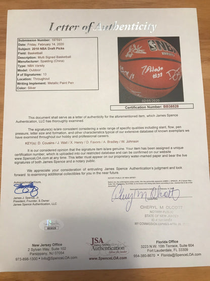 John Wall & DeMarcus Cousins Multi-Signed Jordan Brand Classic Basketball