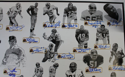 Washington Redskins All-Time Greats Autographed 40x26 Poster (42 Sigs)