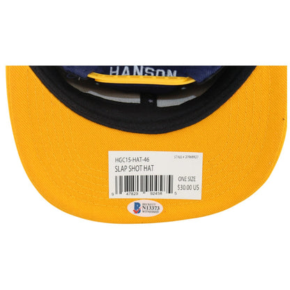 Hanson Brothers Slap Shot Autographed Charlestown Chiefs Snapback Hat