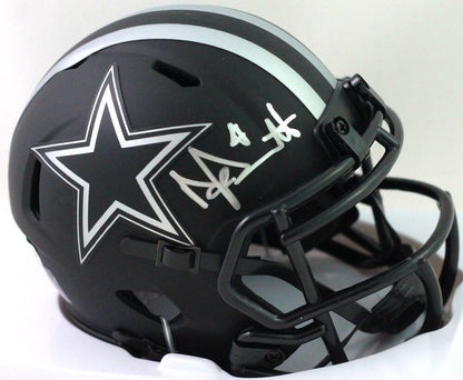 Dak Prescott Autographed Dallas Cowboys Eclipse Mini Helmet