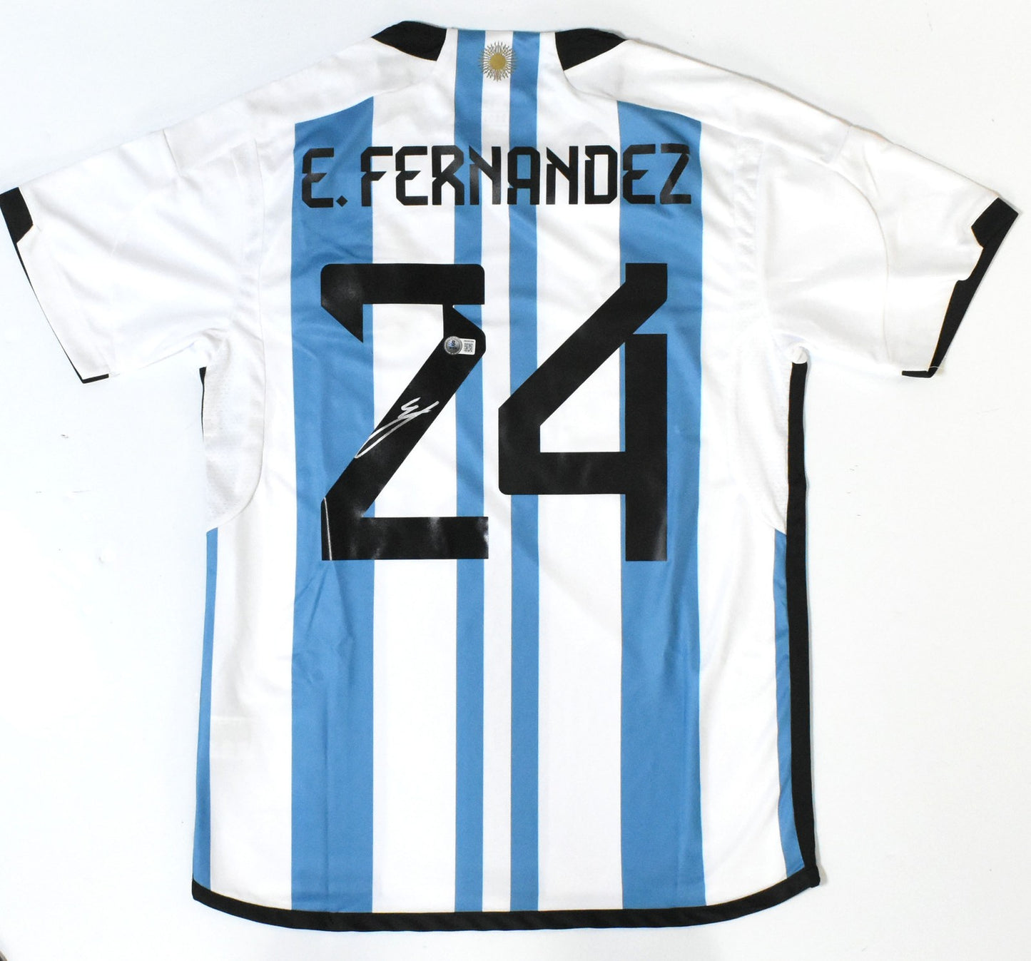 Enzo Fernandez Autographed Argentina Home Jersey