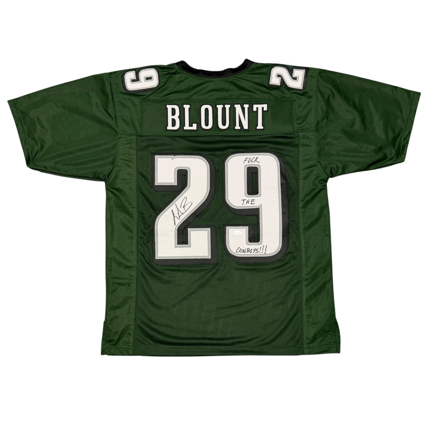 LeGarrette Blount Signed Philadelphia Eagles Custom Jersey ("F**K The Cowboys")