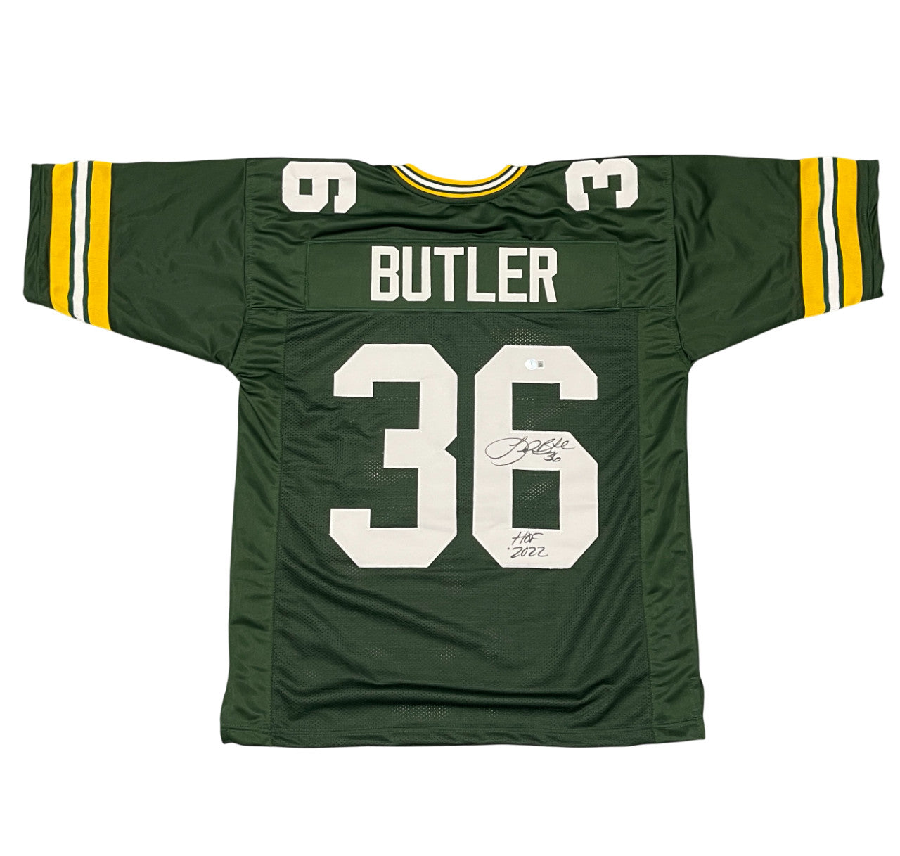LeRoy Butler Signed Green Bay Packers Custom Jersey HOF 2022 Beckett COA