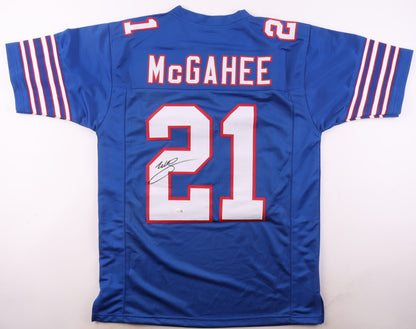 Willis McGahee Autographed Buffalo Bills Blue Custom Jersey