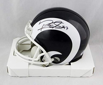 Robert Woods Signed Los Angeles Rams Black Mini Helmet