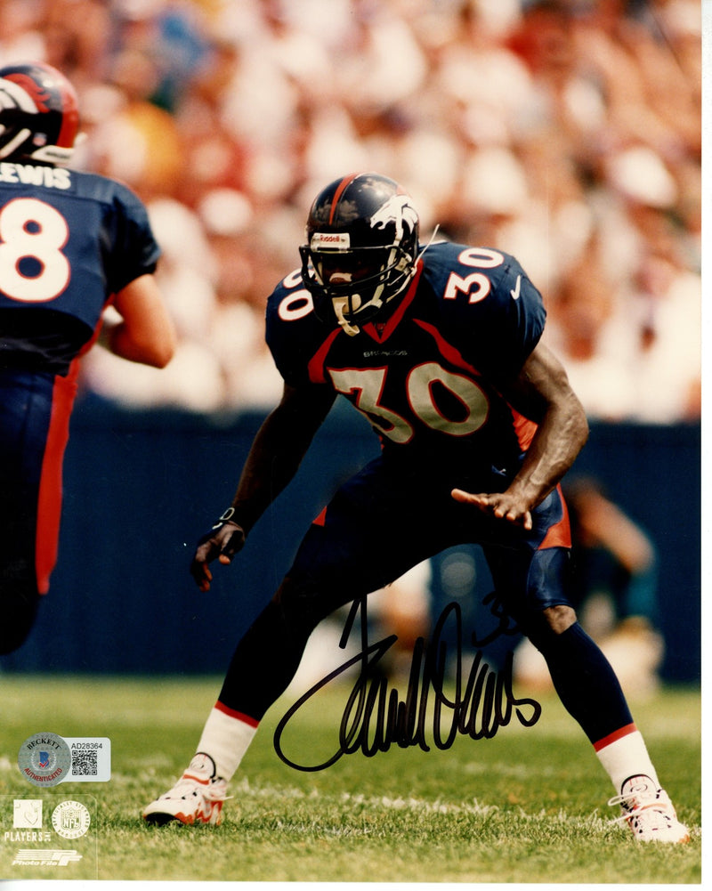 Terrell Davis Signed Denver Broncos 8x10 Photo