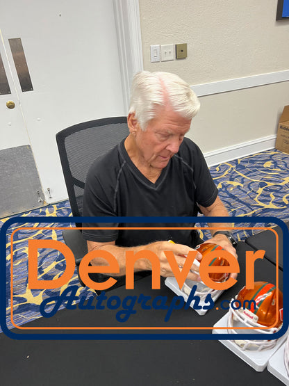 Jimmy Johnson Autographed Miami Hurricanes Speed Flash Mini Helmet