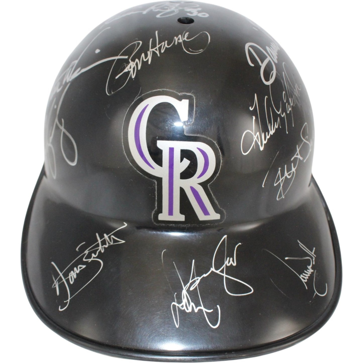 1995 Colorado Rockies Team Signed Multi-Signed Replica Baseball Helmet
