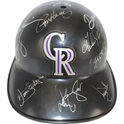 1995 Colorado Rockies Team Signed Multi-Signed Replica Baseball Helmet