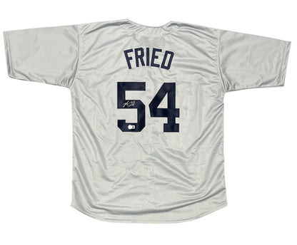 Max Fried Signed New York Yankees Custom Baseball Jersey