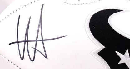 Will Anderson Jr. Signed Houston Texans Logo Football - Black