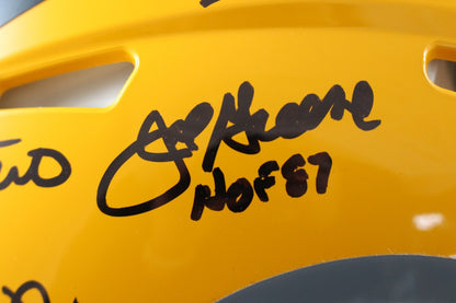 Franco Harris & Terry Bradshaw Multi-Signed Steelers HOF Full Size Helmet