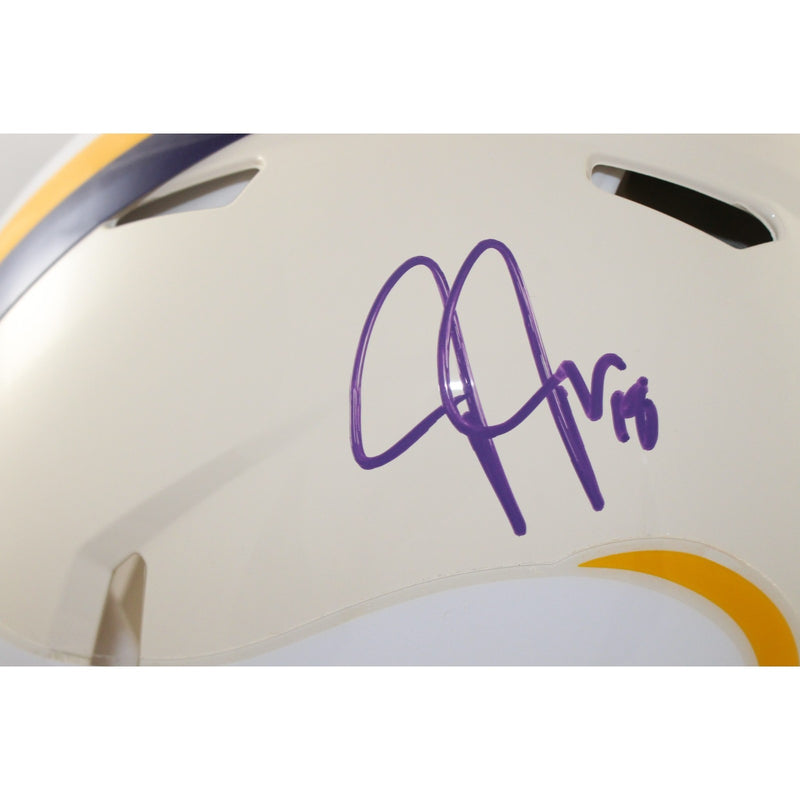 Justin Jefferson Minnesota Vikings Full Size Authentic Pro Retro Helmet