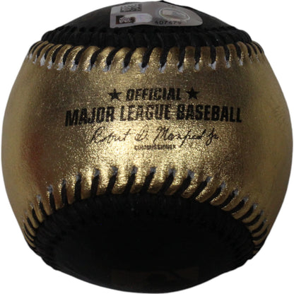 Max Scherzer Autographed Toronto Blue Jays Black & Gold OML Baseball