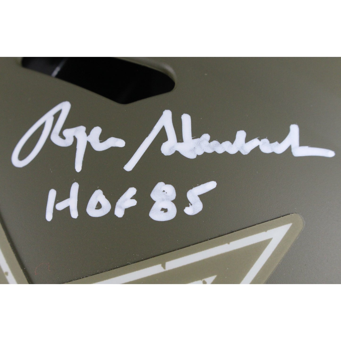 Drew Pearson, Roger Staubach & Tony Dorsett Signed Cowboys STS Full Size Helmet