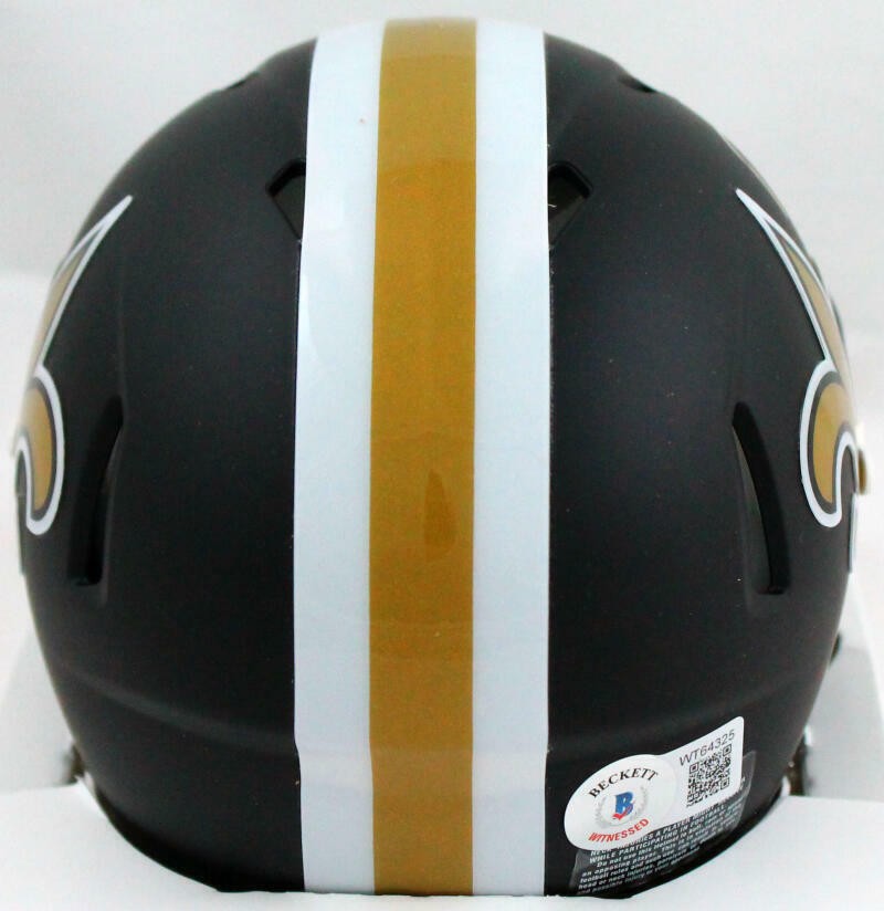 Darren Sproles Signed New Orleans Saints Flat Black Speed Mini Helmet