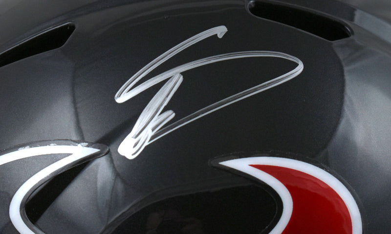 Stefon Diggs Autographed Houston Texans Full Size Speed Replica Helmet