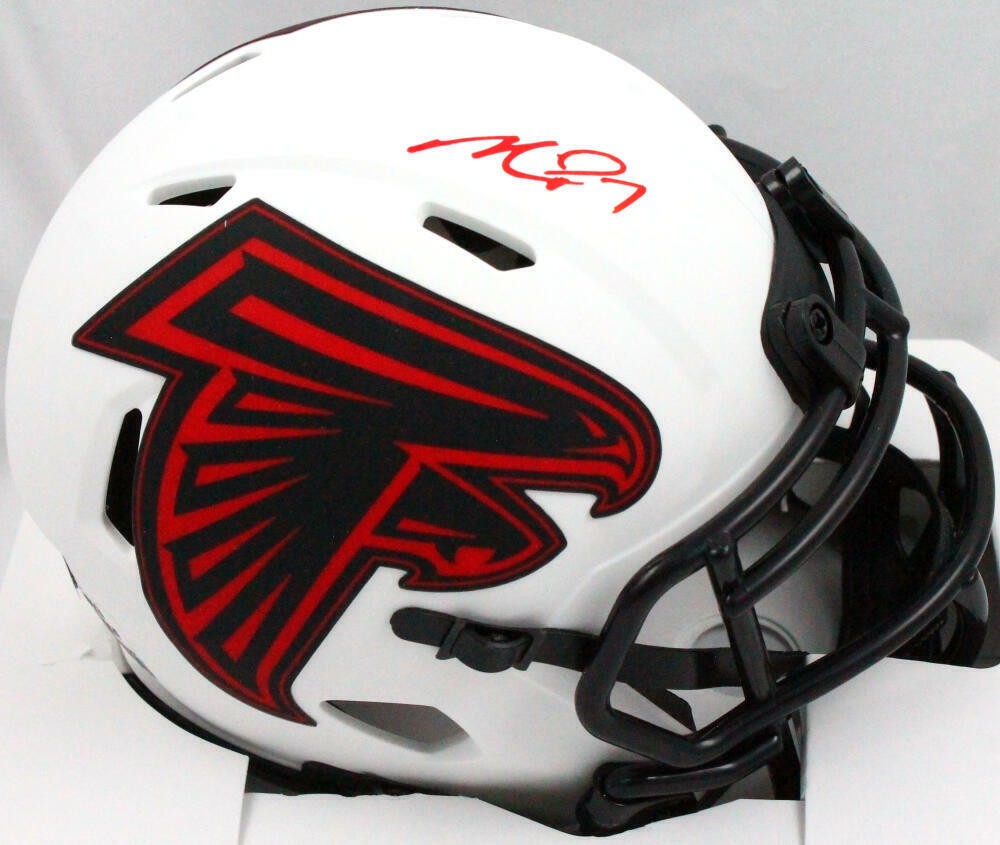 Michael Vick Signed Atlanta Falcons Lunar Speed Mini Helmet