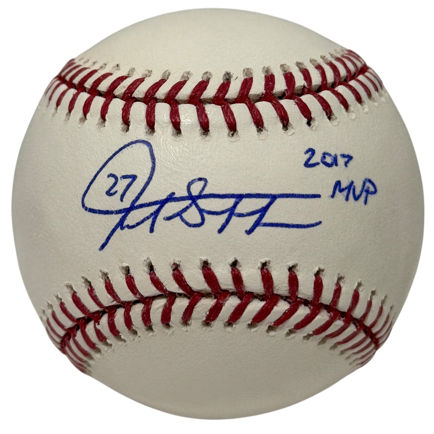 Giancarlo Stanton Autographed ROMLB Baseball (2017 MVP Inscription)