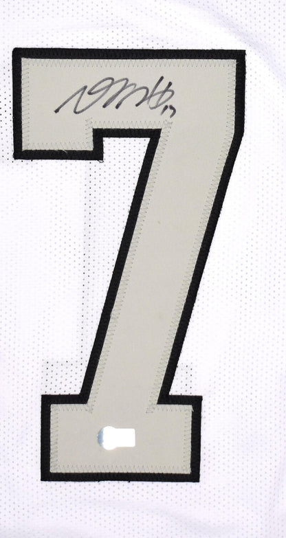 Davante Adams Signed White and Gray Custom Jersey