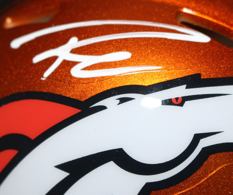 Russell Wilson Denver Broncos Autographed Flash Speed Mini Helmet