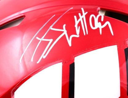 JJ Watt Autographed Wisconsin Badgers Full Size Flash Speed Authentic Helmet
