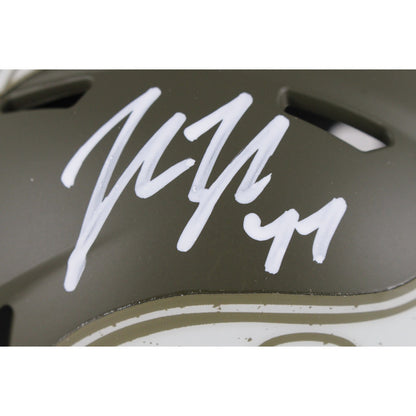 John Lynch Autographed Tampa Bay Buccaneers Salute to Service Mini Helmet