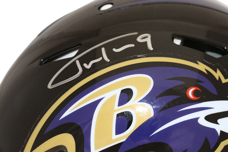 Justin Tucker Signed Baltimore Ravens Full Size Authentic Speed Helmet