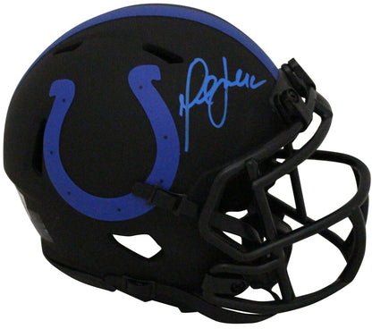 Marshall Faulk Signed Indianapolis Colts Eclipse Mini Helmet BAS