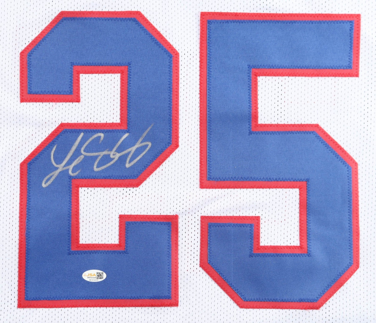 LeSean McCoy Autographed Buffalo Bills White Custom Jersey (JSA)
